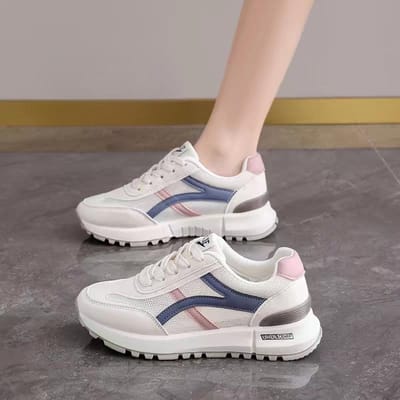 Mandarijneend Schoenen Schoenen Regenboog Damesschoenen Lente Nieuwe Mode Veelzijdige Sport Casual Boardschoenen 40 blauw