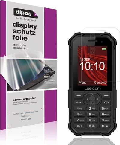 dipos – 4x Beschermfolie geschikt voor Logicom Xtrem-30 | Krasbestendige & heldere Screenprotector Ultra-Thin