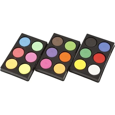 Waterverf in palet, d: 44 mm, 1 set