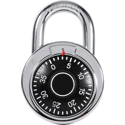 Cadenas Rotatif à Combinaison Numérique Code de Sécurité Cadenas à Molette Ronde Numérotée Sécurité Bagage Valise gray