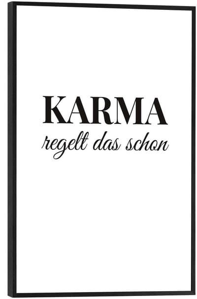 Schilderij Karma - 30 x 20 - Hout - REINDERS