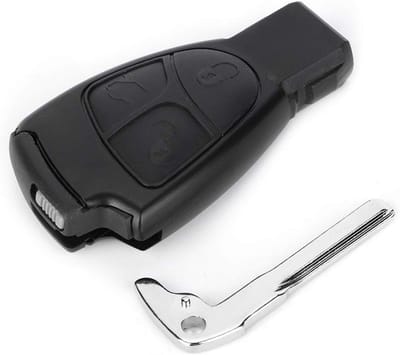 Vervangende Autosleutel met 3 Knoppen voor Mercedes, Slimme Keyless Entry Afstandsbediening, Sleutelbehuizing en Flip Case voor Diverse Modellen