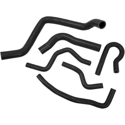 Kit de 6 pièces de durites de refroidissement de radiateur en silicone pour transfert de liquide de refroidissement pour Civic Type R EK EG B16A B18C B20B 1992 à 2000 Noir noir