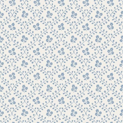 Boråstapeter Vliesbehang 5822 - Nordic Folks - Bloemen Blauw - 53cm x 10.05m