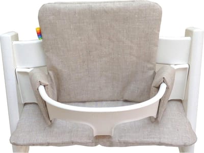 Geplastificeerd kussenset voor de Tripp Trapp kinderstoel van Stokke - Vos, beer en uil donkergroen