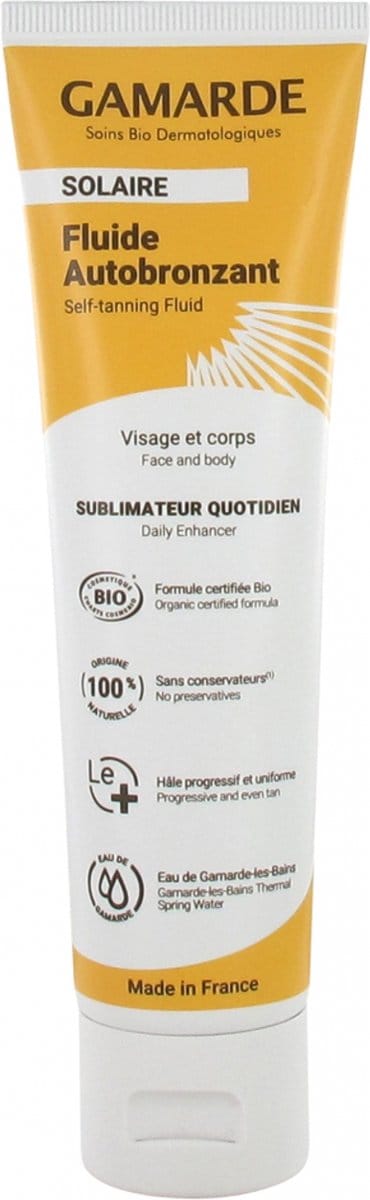 Gamarde Solaire Fluide Autobronzant Bio 100 ml
