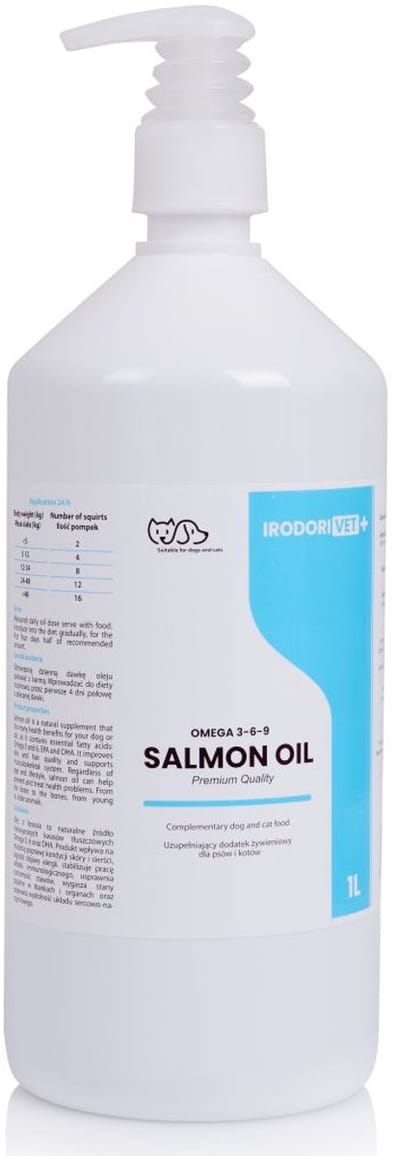 Irodori Vet - Supplementen voor Huisdieren - Zalmolie - Natuurlijk - Omega 3 Rijk - Immuniteit Versterkend