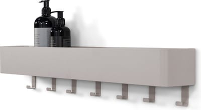 Spinder Design kapstok Multi 7 - Silky Taupe - 7 haken - Staal