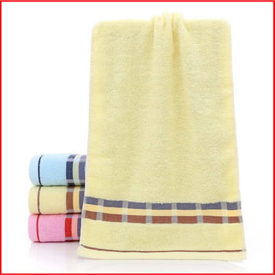 Serviette Visage 100% Coton Serviette Épaisse Serviette Beauté Centre Commercial Supermarché Maison Quotidien Cadeaux Publicitaires 34*74±2cm beige