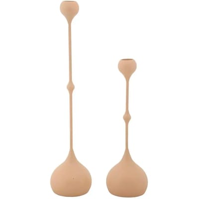 Kandelaar Slimmy Pink Set 2 Pcs Ø 8×26 cm