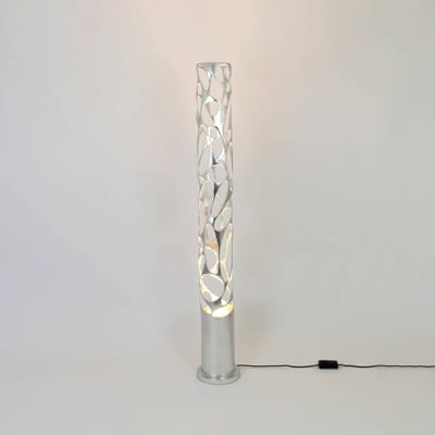 Holländer Vloerlamp Talismano, zilverkleurig, hoogte 176 cm, ijzer