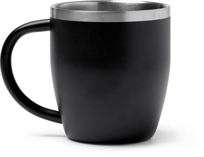 Bany Thermos 1518 RVS- Zwart - 300 ML - Dubbelwandig met Handvat zonder deksel - dubbelwandige vacuüm geïsoleerde koffiebeker - Thee - Koffie. Geschikt voor laser