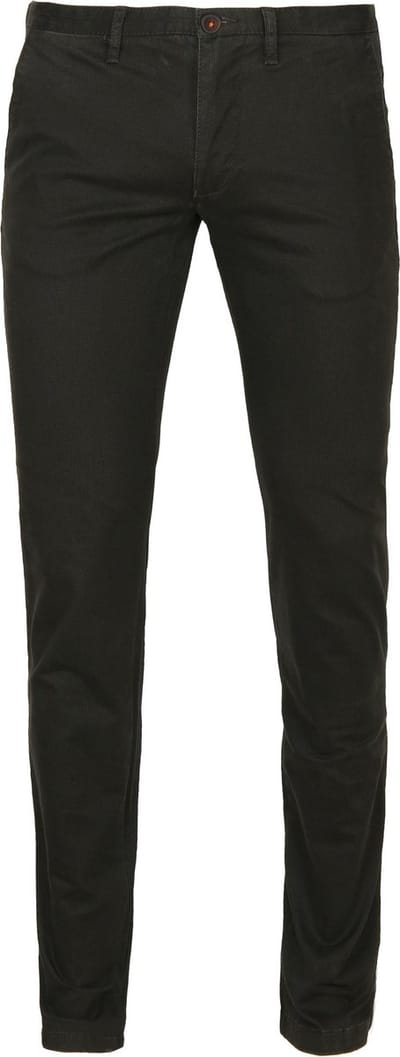 Suitable Chino broek Sartre Donker Groen - Maat 48 - Heren - Mannen broeken