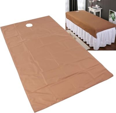 Spa Massage Tafelcover Waterdicht en Oliebestendig | Polyester met Gezichtsgat | Zachte Katoenen Cover voor Schoonheidssalon | Matrasbeschermer | Ontspanning en Hygiëne | Geschikt voor Spa Salon - 103 karakters.