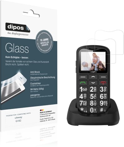 dipos – 2x Pantserfolie geschikt voor uleway G182 | 9H Screenprotector