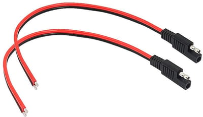 Power Car Extension Kabel 14 AWG - 0.3 m, Ideaal voor Zonnebatterijen en Plugverbindingen, Set van 2