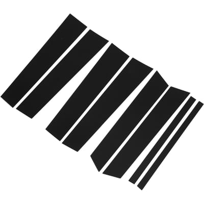8 STUKS Raamstijlbekleding Glanzend Zwart Hoogglans Spiegel Effect Stijlvolle Raamstijllijst voor black