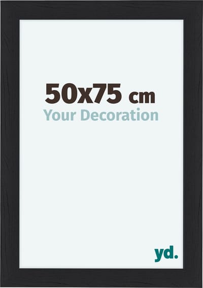 Your Decoration - Fotolijst 50x75 cm - MDF - Zwart Houtnerf - Como