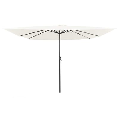 vidaXL - Tuinparasol - Zand - 295 - x - 295 - x - 245 - cm - Polyester - en - Staal