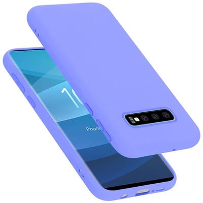 Cadorabo Hoesje geschikt voor Samsung Galaxy S10 PLUS in LIQUID LICHT PAARS - Beschermhoes gemaakt van flexibel TPU silicone Case Cover