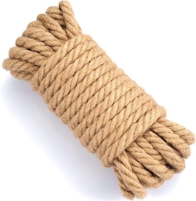 Tuinstouw Dik Touw - Natuurlijk Jute - Planten Bind Werk - Gevlochten Weefmethode - 20 mm x 15 meter - Bruin