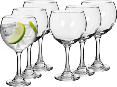 Alessandro Gin/tonic Cockailglazen - 12x stuks - glas - 600 ml - H20 cm
