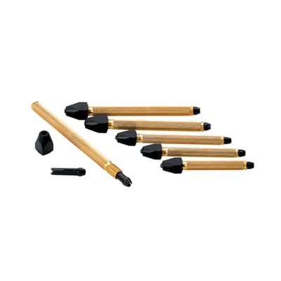 Penklemmenassortiment – met 6 penklemmen – ideaal voor het klemmen van fijn gereedschap en stukken – klembereik tot 3,5 mm