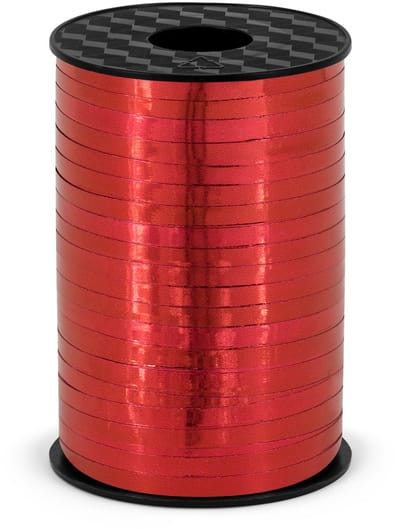 Sierlint kunststof - rood - 5 mm x 225 meter - cadeaulint & hobbylint - hobby/knutselen - decoratie - inpakken