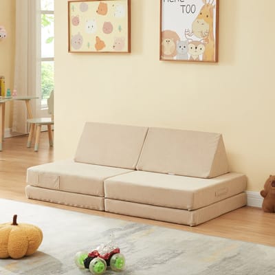 Speelbank Norhulta 5-delig kinderbank 120x66x45,5 cm beige [en.casa]