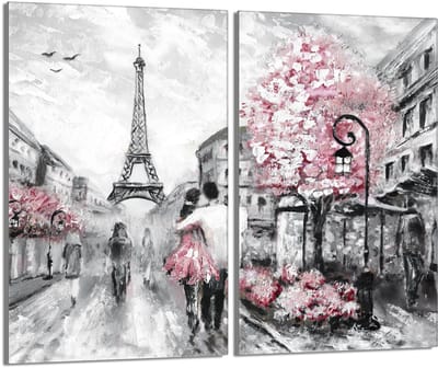 TMK ArtDeko - Serie Parijs - Glazen Beschermer - 30x52cm - Moderne Print
