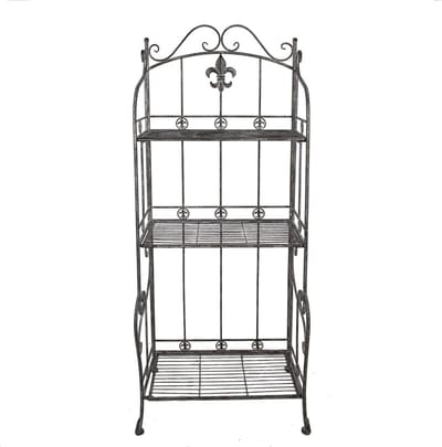 Clayre & Eef Wandrek 60x42x150 cm Grijs Metaal