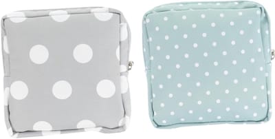 Maandverbandzakjes - Opbergzakjes - Hygiënisch Opbergen - Gladde Ritssluiting - 2 Stuks - Diverse Kleuren