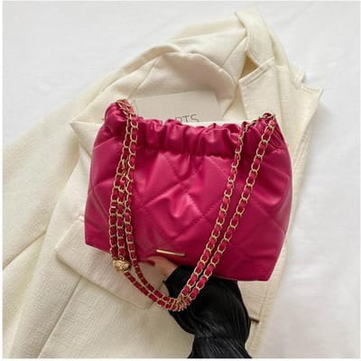High End Kleine Tas Nieuwe Lente en Zomer Diamanten Kettingtas Populair Schoudertas Crossbody Emmer Tas voor Vrouwen beige