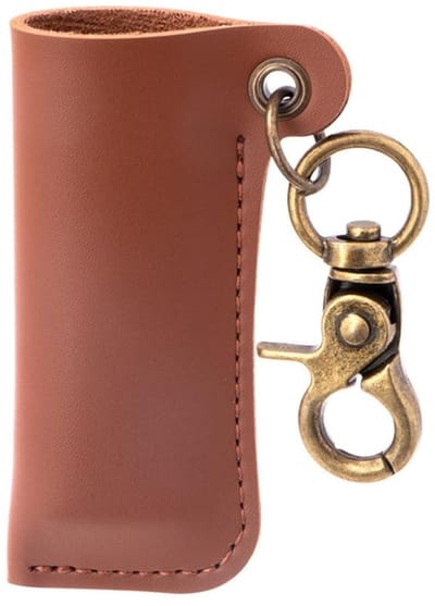 Cosensi- Beugeldoos Lichtgewicht - Leren Tasdoos - Beschermend Hoesje - PU-leer - 4,5 x 7,8 cm - Eenvoudige Opslag