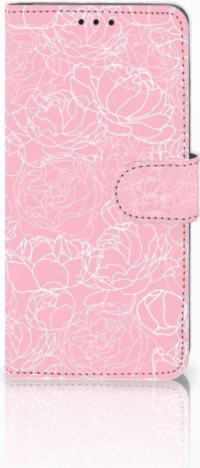 Huawei P30 Pro Hoesje White Flowers
