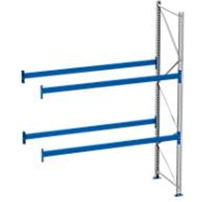 Palletstelling PR 600, aanbouwsectie, H 3600 mm, max. 800 kg, 2 dwarssteunen