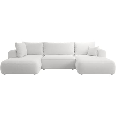 U-bank Philipa links bouclé met slaapfunctie | Selsey Design