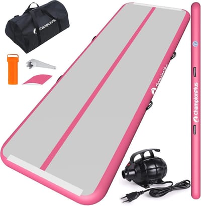 Opblaasbare Air Tumbling-mat 3/4/5/6 m - Gymnastiekmat met Elektrische Luchtpomp - Ideaal voor Yoga, Fitness en Camping