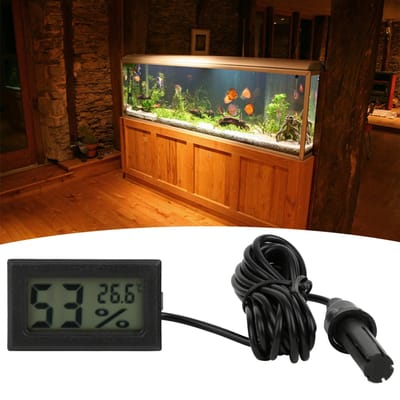 Digitale Thermometer Hygrometer Ingebouwd Type LED Digitale Vochtigheidsmeter met Sonde Binnenshuis Gebruik( minder dan span class= ui zwart