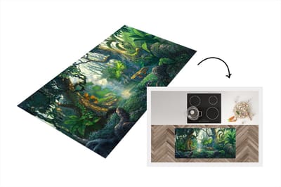 Keukenloper - Loper keuken - Bos - Schilderij - Kleuren - 120x60 cm - Keukenloper vinyl