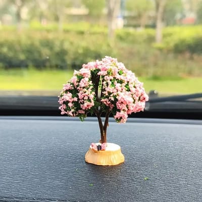 Mini arbre de voiture, console centrale, accessoires de plantes vertes montés sur voiture, décoration florale simulée pour filles, cadeau, décorations d'intérieur