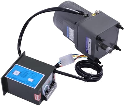 Regelbare Motor - Toerental Motor - Machines Aansturen - Traploos Instelbaar - 40W 220V - Grijs Groen