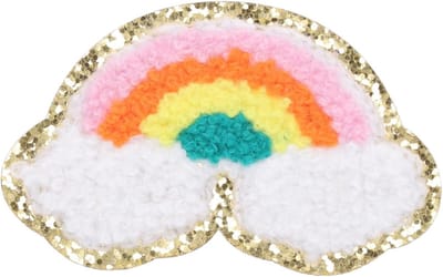 Kleurige Regenboog Borduurpatches voor Kleding, Jurken, Broeken en Hoeden - 6 Stuks voor Creatief Naaiwerk