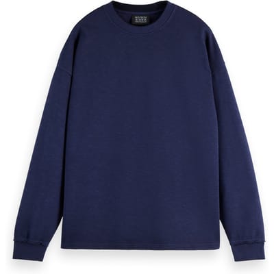 Scotch & Soda 3 Crosses Garment-dyed Sweatshirt Peacoat Taglia: M | Maglioni a maglia Outlet | Uomo