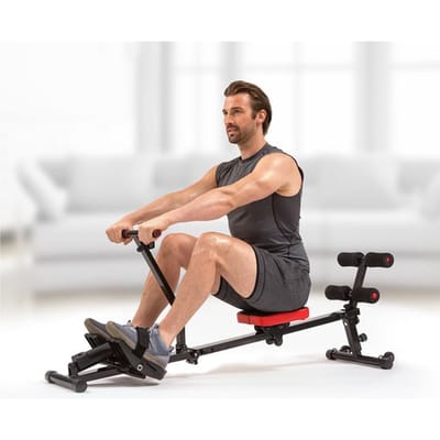 Kendox RowShaper - Roei-apparaat voor thuis - Fitnessapparaat voor cardio- en krachttraining - Fitness Roeiapparaat met LCD Display voor thuistraining - Belastbaar tot 120 kg