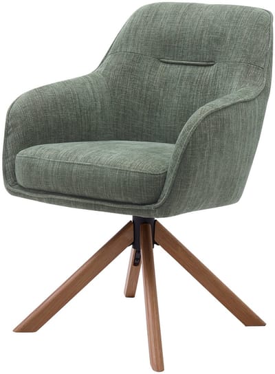 Eetkamerstoel Avola Forest Green/Naturel - Giga Living - Set van 2