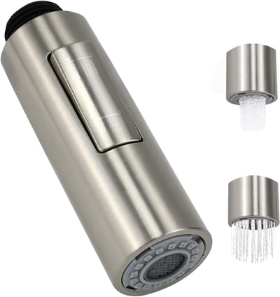 Verstelbare Keukenkraan Spraykop met 2 Functies - Vervangende Spuitmond voor Keuken- en Badkamerkranen, G1/2'' Aerator en Douchekop voor Optimale Waterstroom