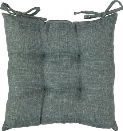 Atmosphera Stoelkussen Clem 38x38cm - Met 2 lintjes - 100% polyester - Limoengroen