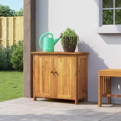 Tuinkast Acaciahout - Opbergkast Buiten - Tuin Organiseren - Massief Hout - 75 x 35 x 70 cm - Bruin
