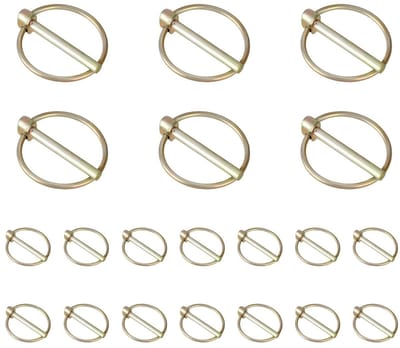 20-delige Vouwsplits, 5.8 x 45 mm, Gegalvaniseerde Stalen Veiligheidssplits voor Tractoren, Aanhangers en Tuinmachines